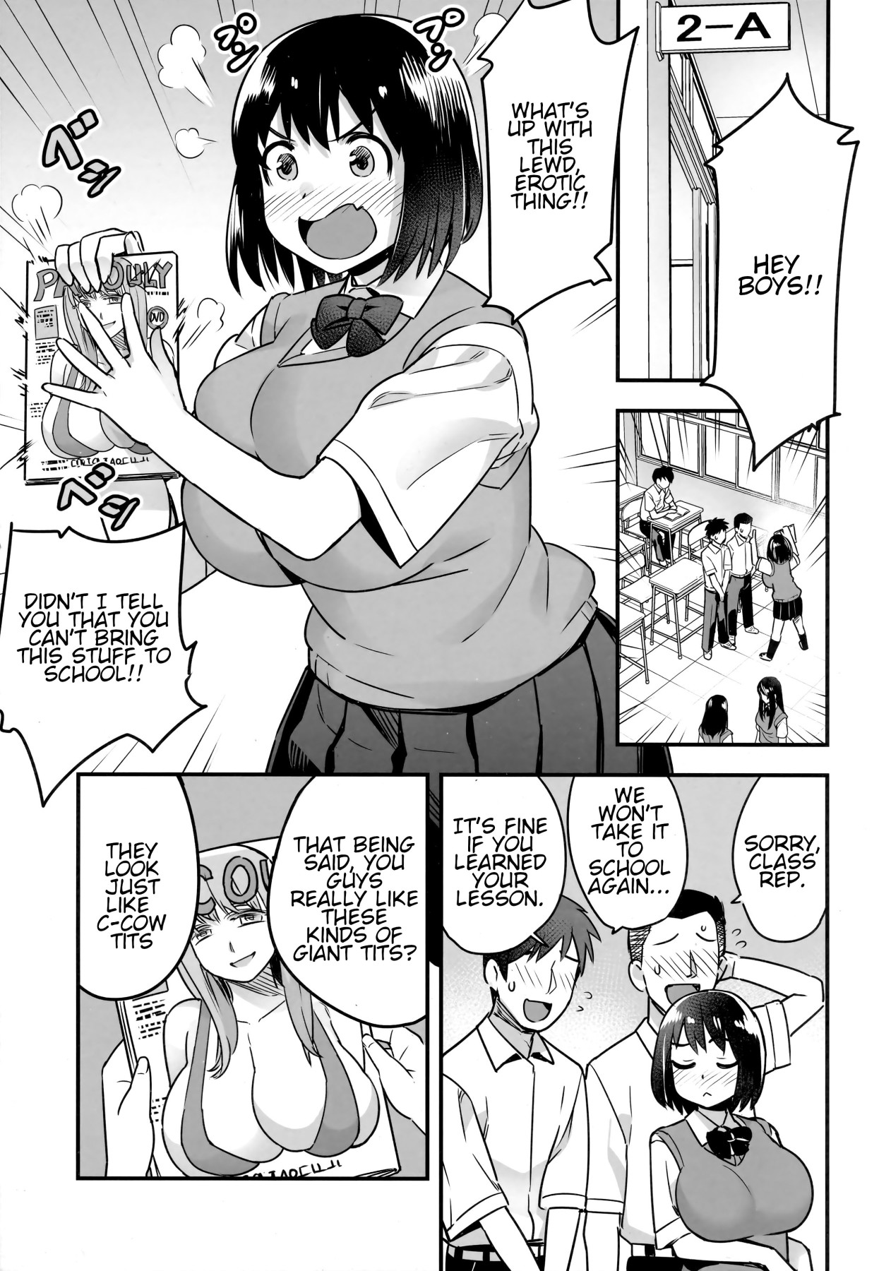 Hentai Manga Comic-The Class Rep Is Buck Naked-Read-5